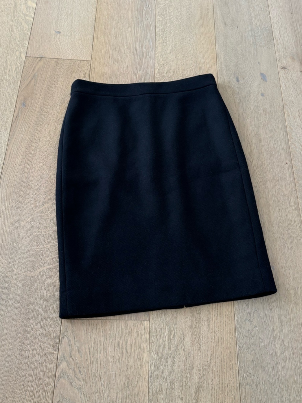 J. Crew Pencil Skirt Black Wool Knee Length Formal Corpcore Career Size 6